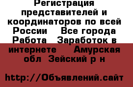 Регистрация представителей и координаторов по всей России. - Все города Работа » Заработок в интернете   . Амурская обл.,Зейский р-н